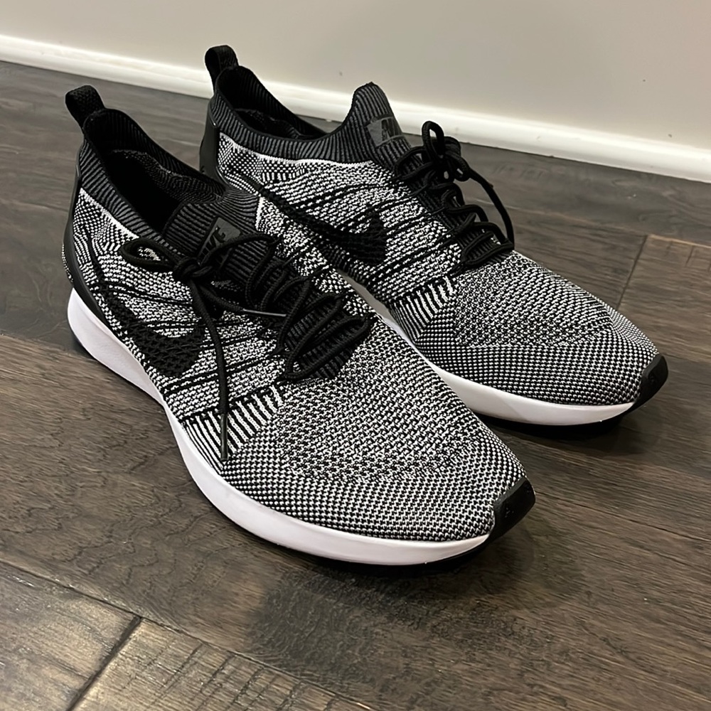 Nike Air Zoom Mariah Flyknit Racer Black White OREO 918264 015 new Mens Sz 10.5